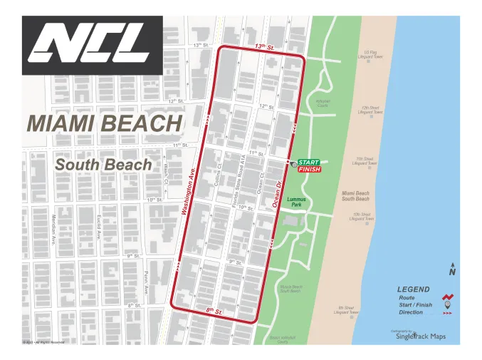 Miami Race Map